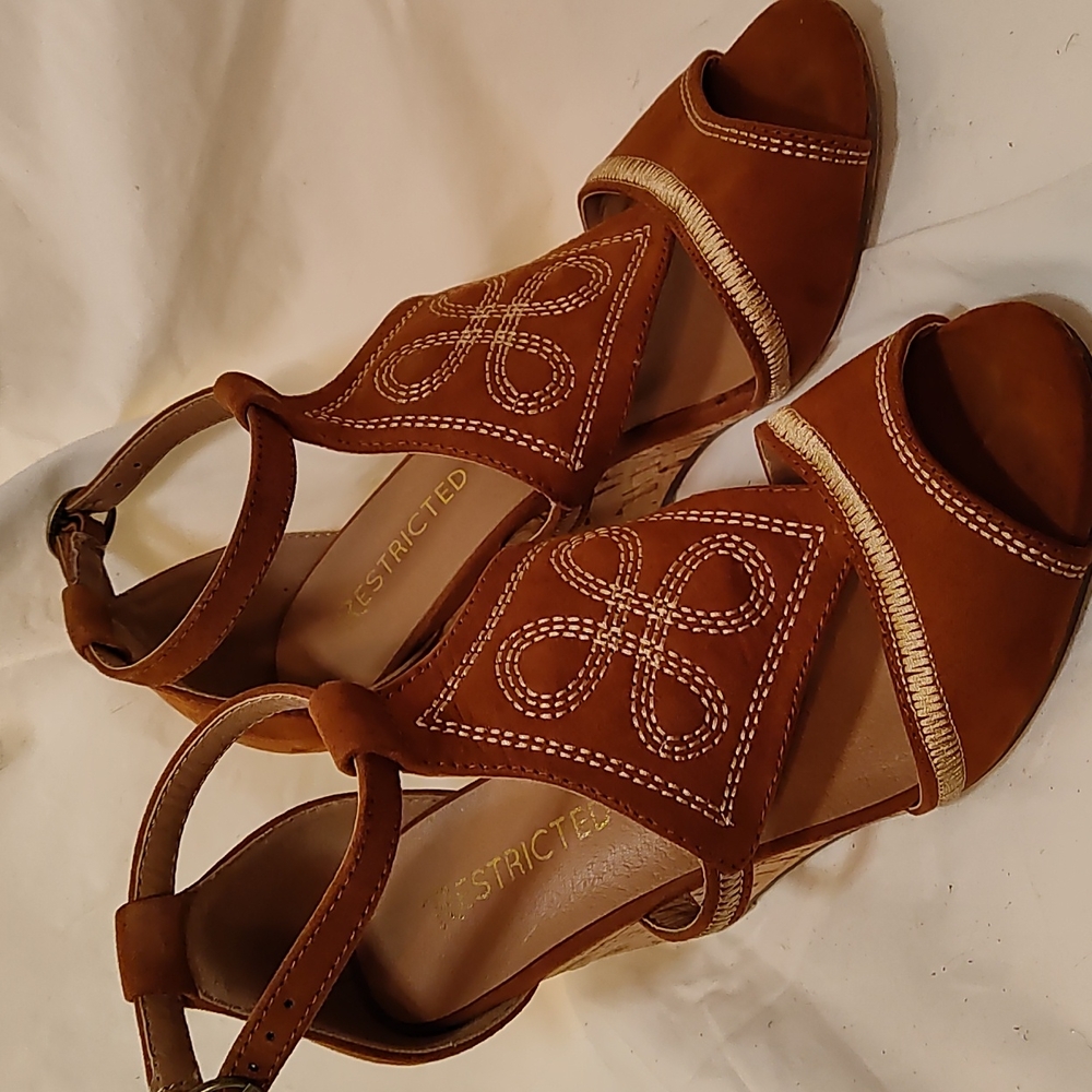 Restricted, boho wedge